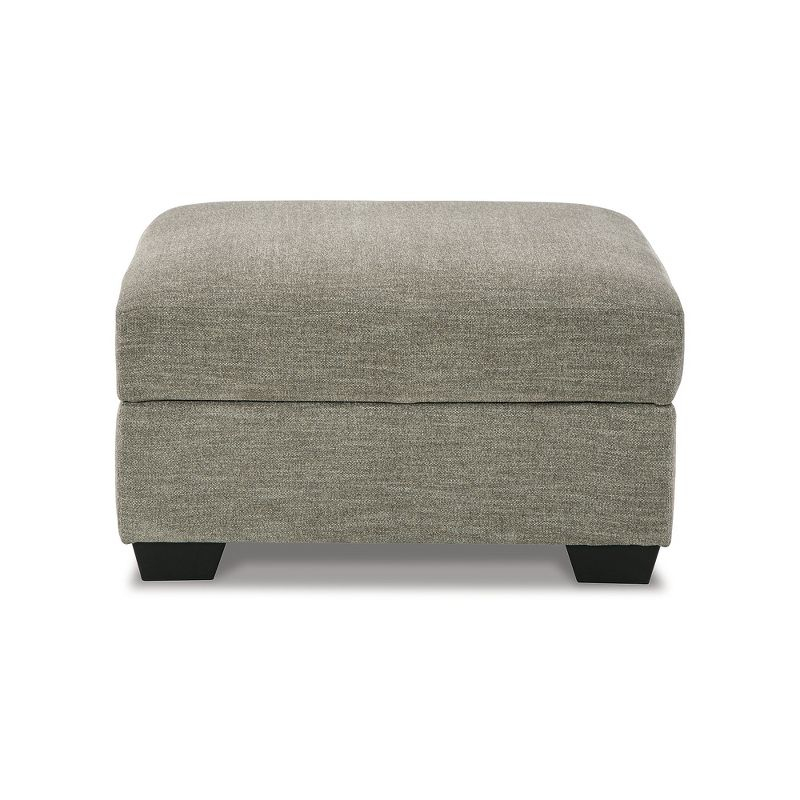 Signature Design by Ashley Creswell Upholstered Ottoman With Storage, Stone Gray