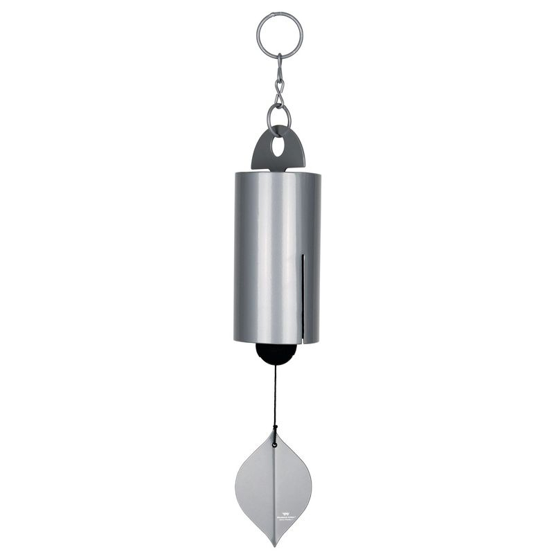 Woodstock Windchimes Heroic Windbell Harbor Gray, Wind Chimes For Outside, Wind Chimes For Garden, Patio, and Outdoor Decor, 24"L