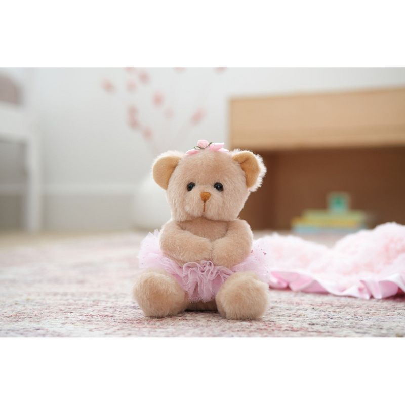 Bearington Bearington Collection Bella Plush Ballerina Teddy Bear Stuffed Animal, 6 Inch