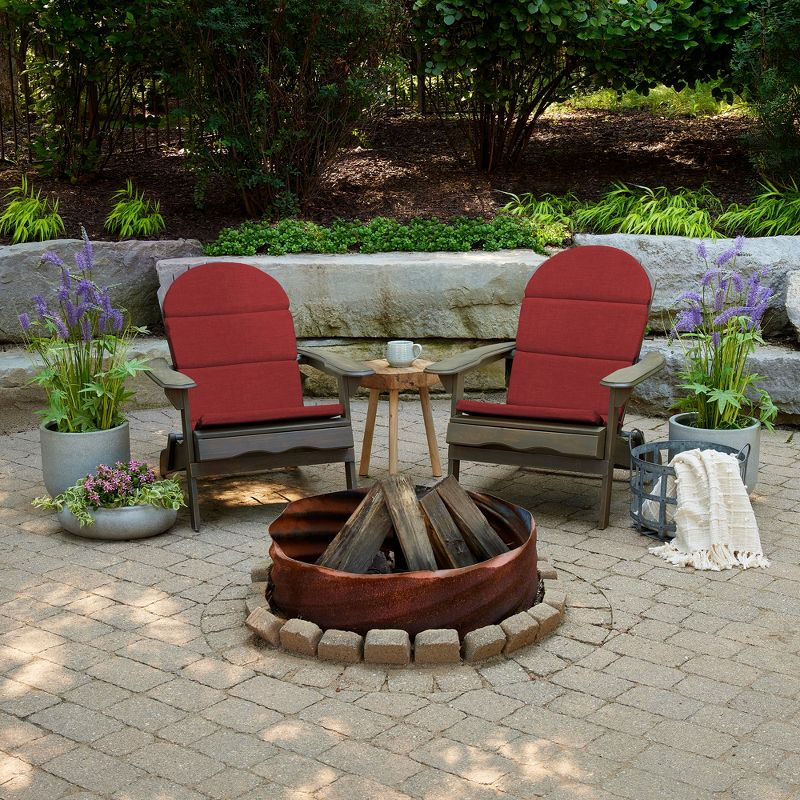 ARDEN Outdoor Foam Adirondack Cushion, Set of 2, 21.5 x 19, Water repellent, Fade Resistant, Foam Cushion for Adirondack Chairs 21.5 x 19