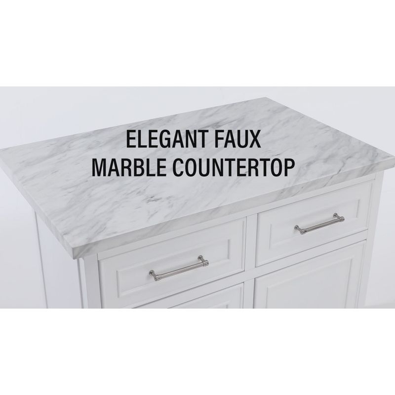 Crosley Cutler Storage Pantry White : Modern Farmhouse Style, 4 Fixed & Adjustable Shelves, MDF Wood Veneer, 65" Height