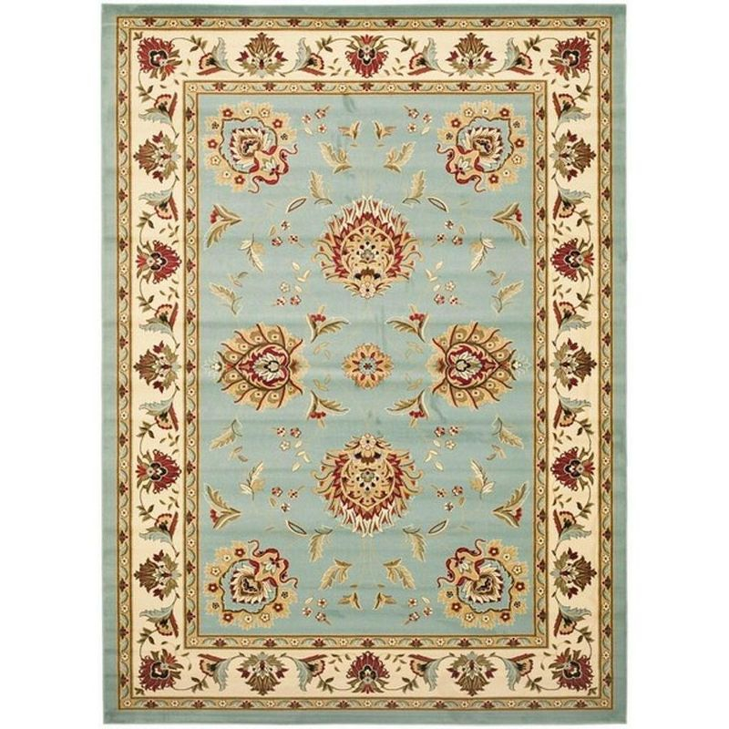 Lyndhurst LNH555 Power Loomed Area Rug - Blue/Ivory - 8'9"x12' - Safavieh