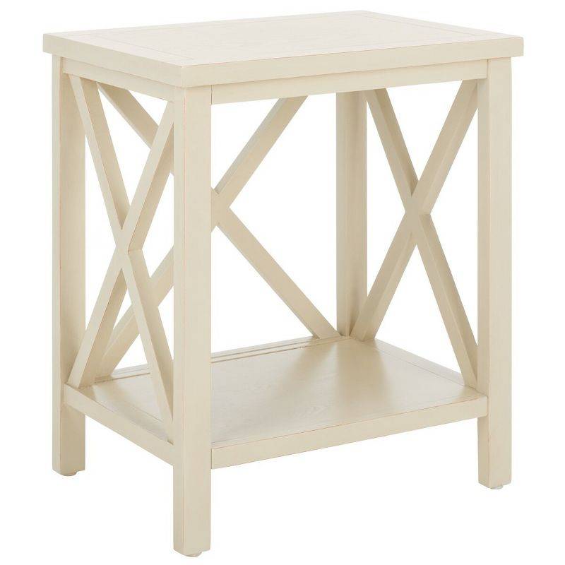 Candace End Table - White - Safavieh.
