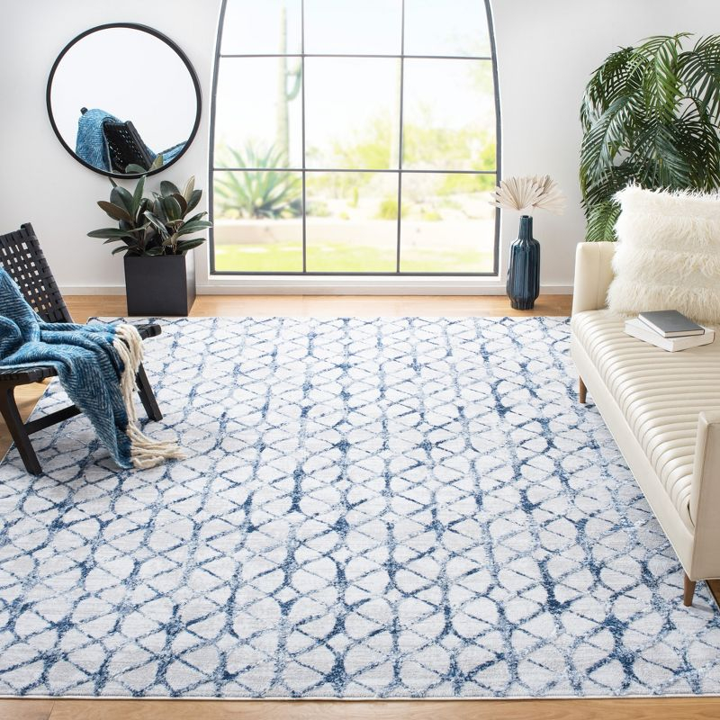 Amelia ALA792 Power Loomed Area Rug - Grey/Navy - 8'x10' - Safavieh.