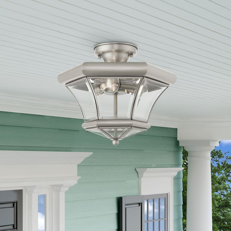 Livex Lighting Monterey 3 - Light Flush Mount in  Brushed Nickel