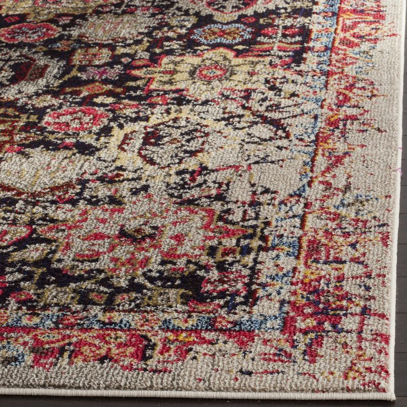 Monaco MNC206 Power Loomed Indoor Area Rug - Grey/Multi - 8'x11' - Safavieh.