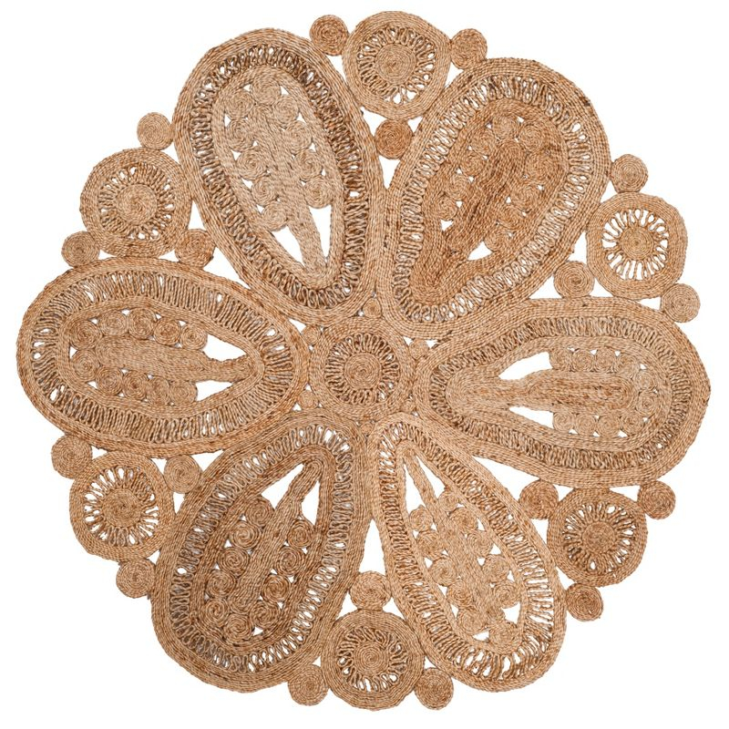Natural Fiber NF360 Hand Woven Area Rug - Natural - 8' round - Safavieh.
