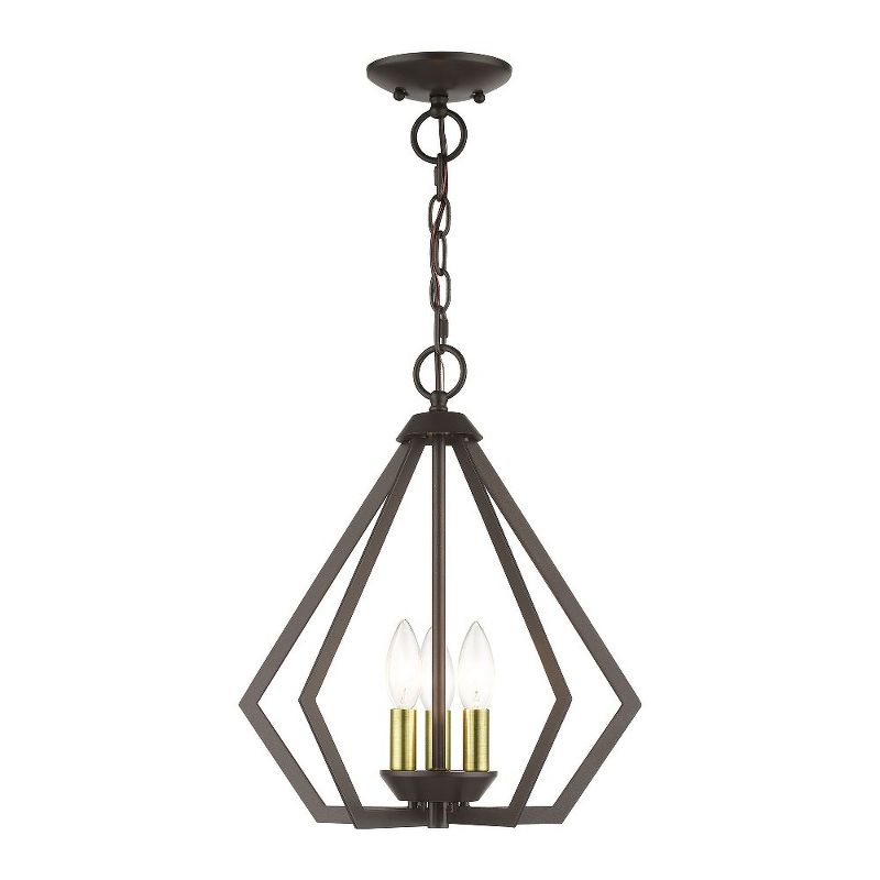 Livex Lighting Prism 3 - Light Pendant in  English Bronze/Antique Brass