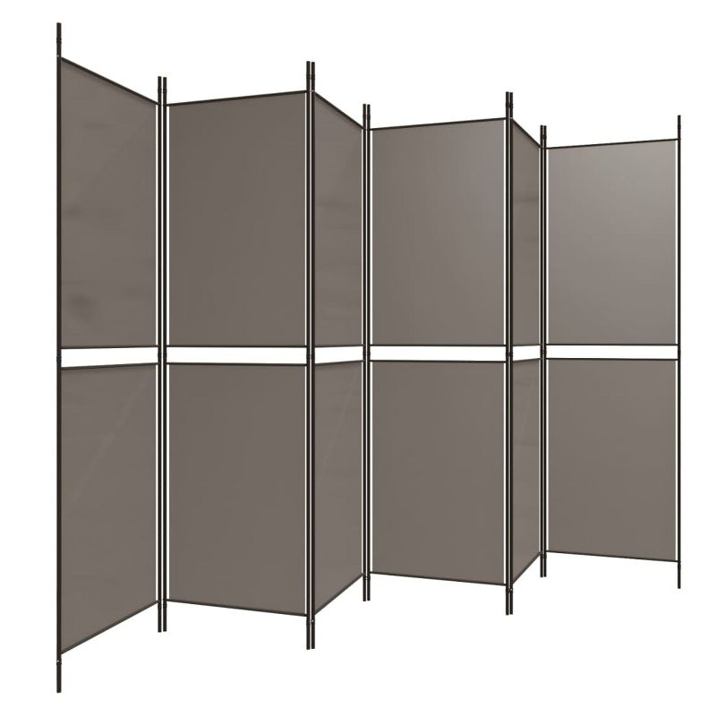 vidaXL 6-Panel Room Divider Anthracite 118.1