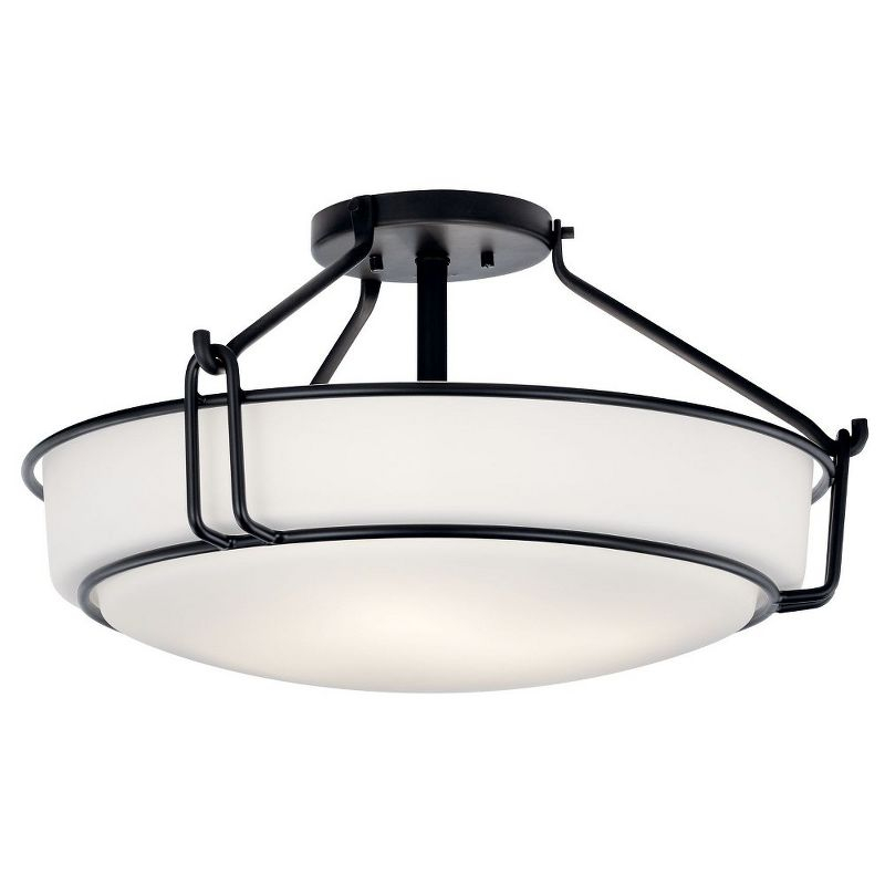 Kichler Lighting Alkire 4 - Light Semi-Flush Mount in  Black