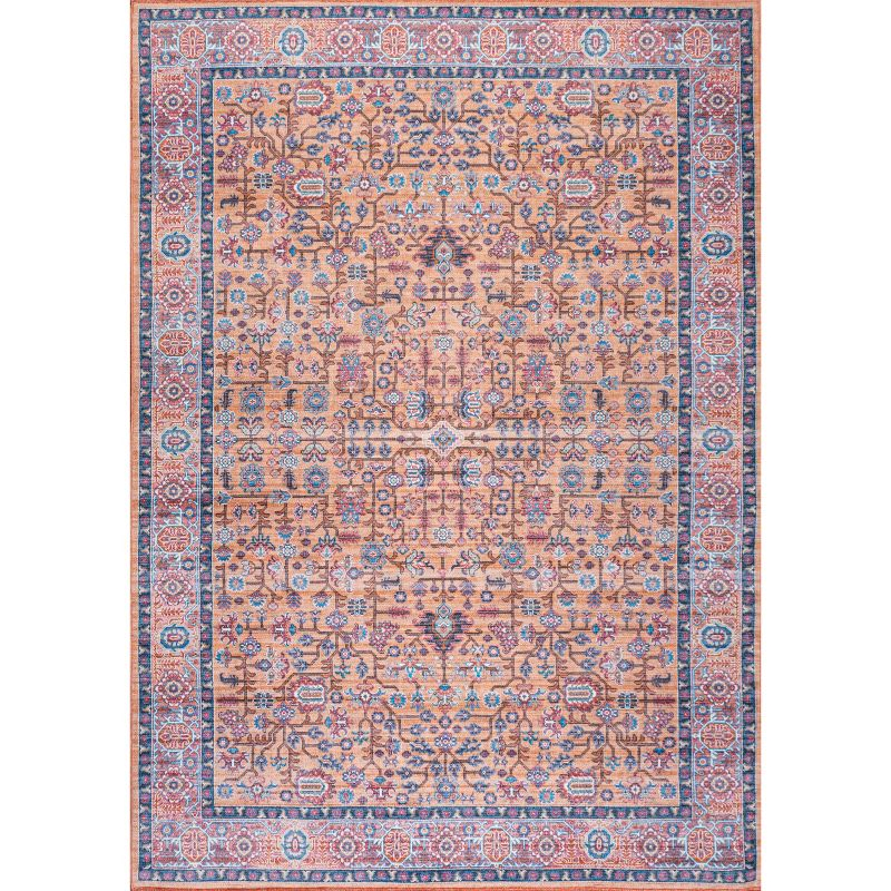 3' x 5' Kemer All-Over Persian Machine Washable Indoor/Outdoor Area Rug, Multi - JONATHAN Y