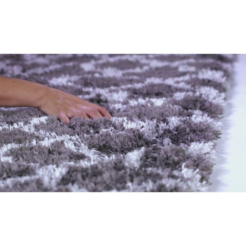 Indie Shag SGI322 Power Loomed Indoor Area Rug - Ivory/Light Beige - 6'7"x9'2" - Safavieh.