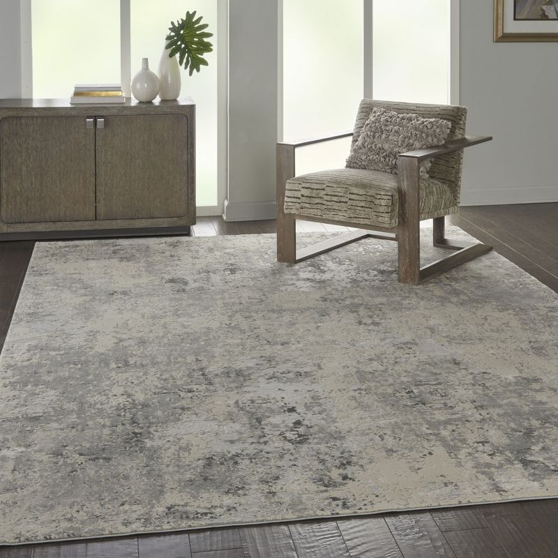 Nourison Rustic Textures Modern Indoor Area Rug Grey/Beige 7'10" x 10'6"