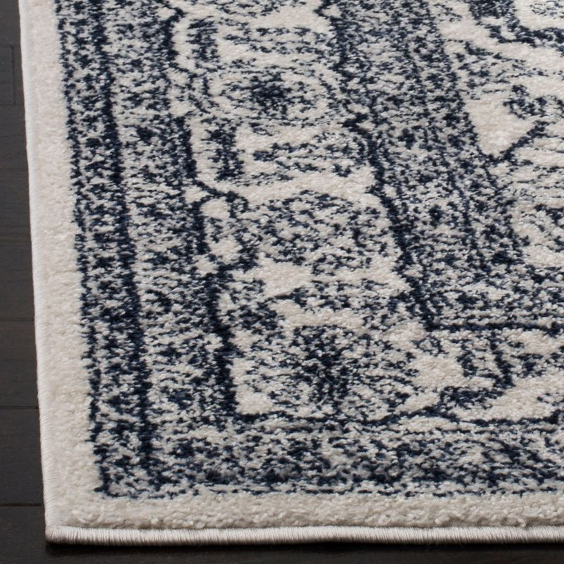 Adirondack ADR108 Power Loomed Area Rug - Ivory/Navy - 4'x6' - Safavieh.