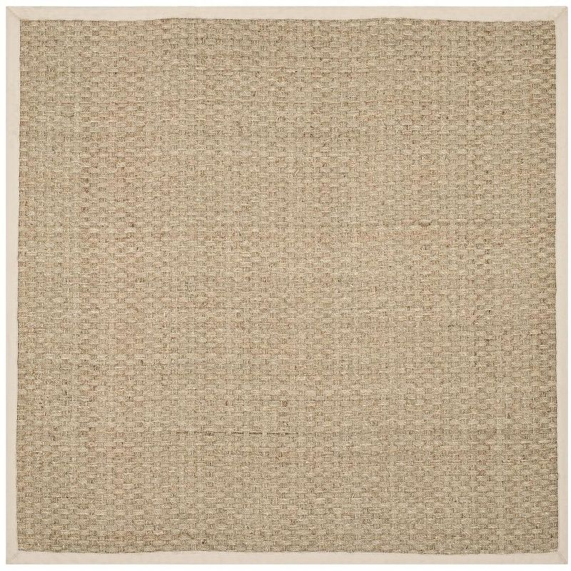 Natural Fiber NF114 Power Loomed Indoor Area Rug - Natural/Ivory - 8'x8' - Safavieh.