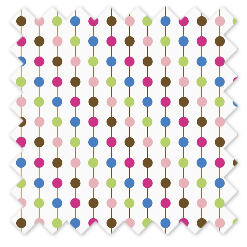 Bacati - Botanical Pearl String Pink Decorative Pillow