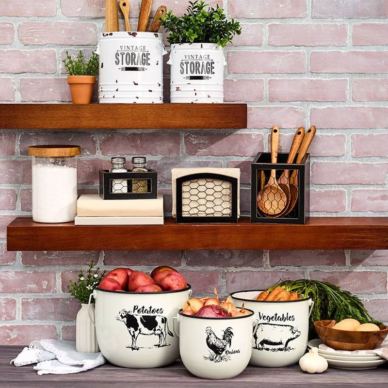 The Lakeside Collection Rustic Farmhouse Housewares Collection - Utensil Holder