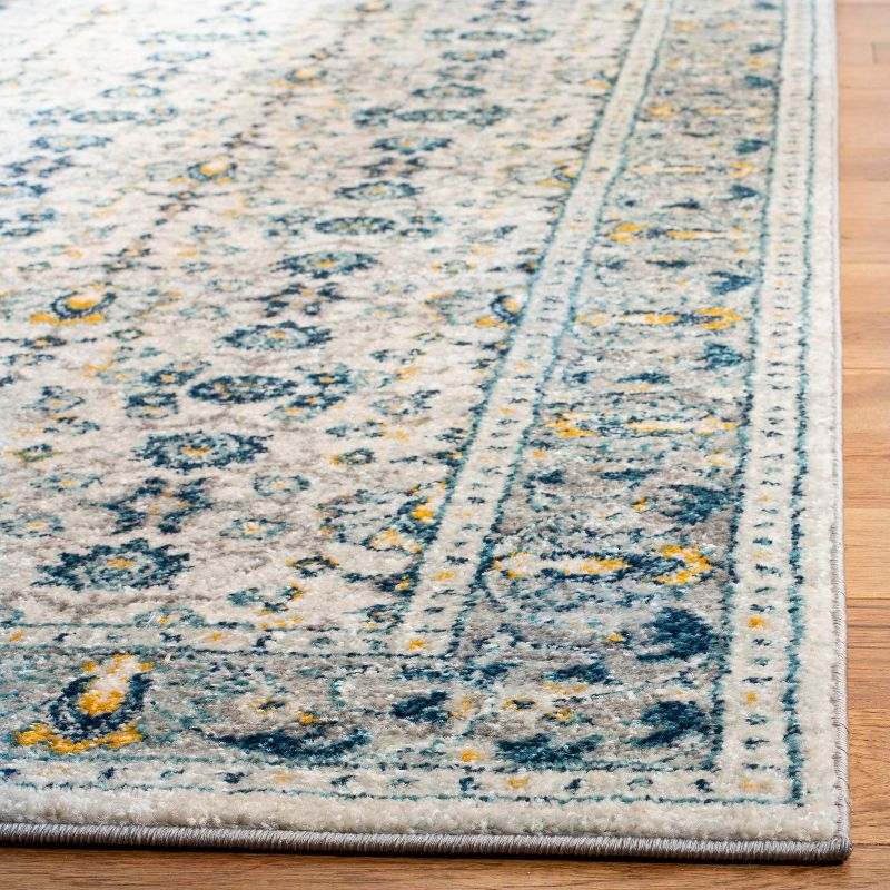 Madison MAD151 Power Loomed Indoor Area Rug - Ivory/Navy - 5'3"x7'6" - Safavieh