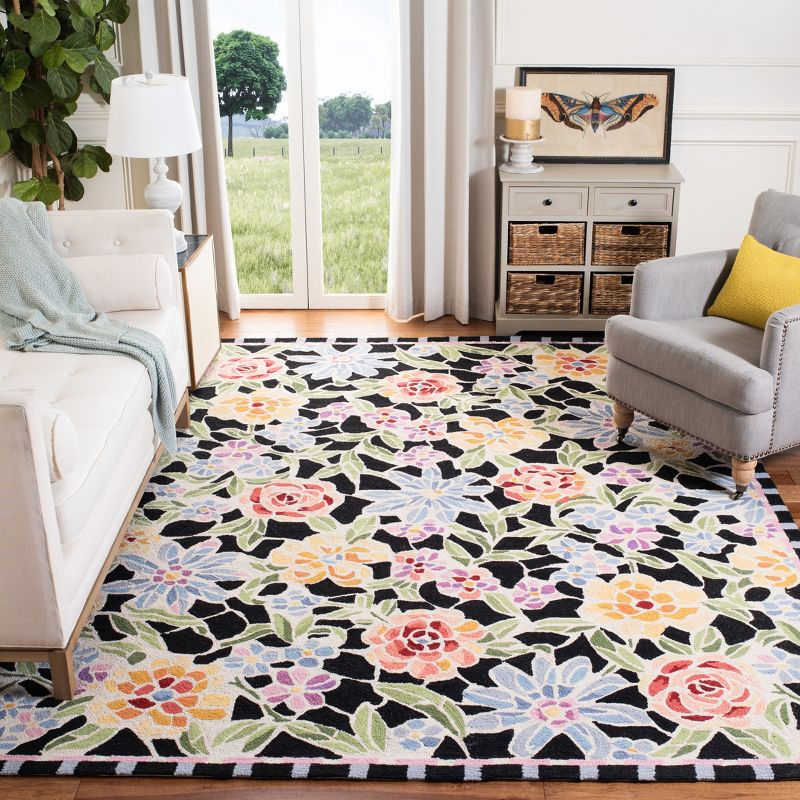 Chelsea HK214 Handmade Area Rug - 8'x10' - Black - Safavieh