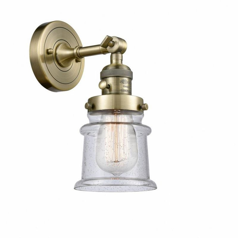 Innovations Lighting Canton 1 - Light Sconce in  Antique Brass