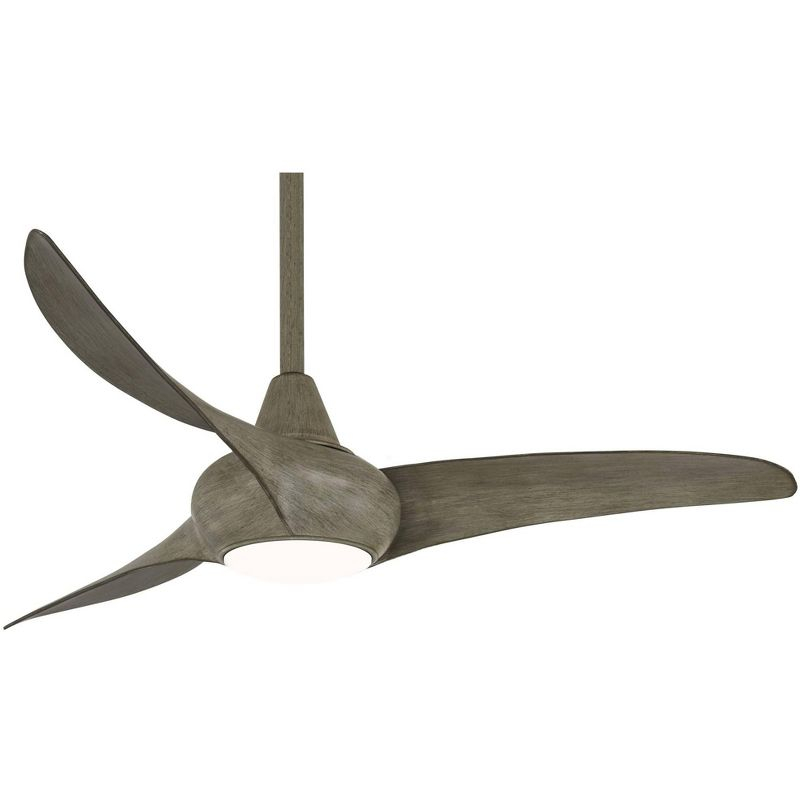 44" Minka Aire Light Wave Modern Driftwood LED Ceiling Fan with Remote
