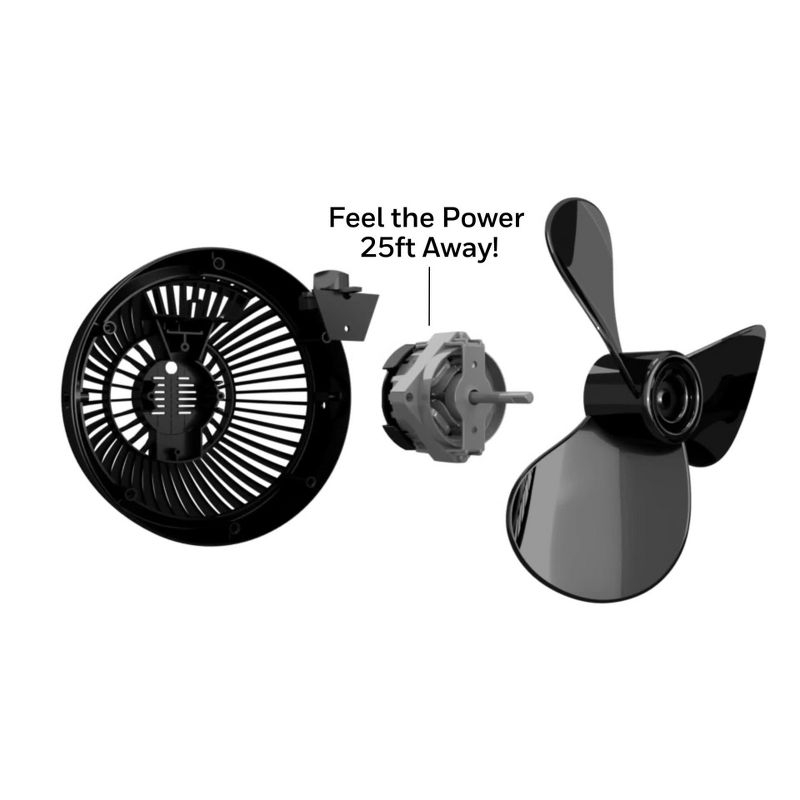 Honeywell TurboForce Table Air Circulator Fan White HT904: Portable Desk Fan, Quiet Operation, Adjustable Tilt, 3 Speeds