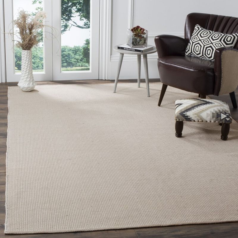 Montauk MTK345 Hand Woven Indoor Area Rug - Ivory/Grey - 6'x9' - Safavieh
