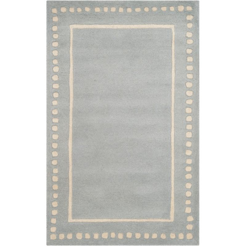 Bella BEL151 Hand Tufted Accent Rug - Light Blue/Ivory - 2'6"x4' - Safavieh.
