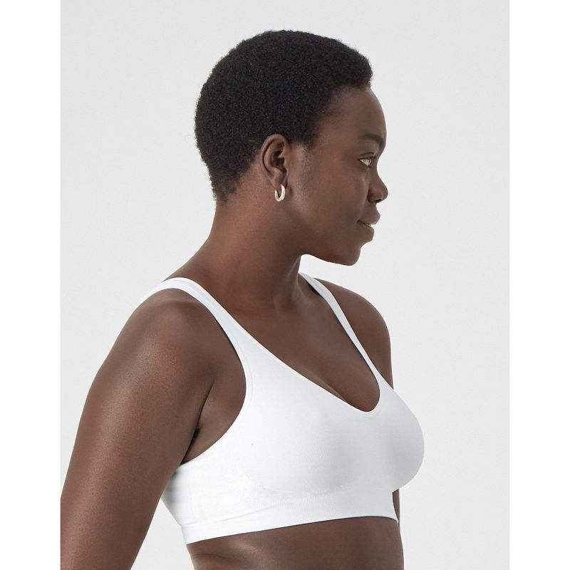 Bali Comfort Revolution ComfortFlex Fit Seamless 2-Ply Wireless Bra Black XL Women's