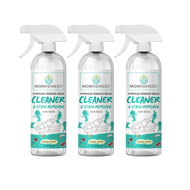MomRemedy Hydrogen Peroxide Based Household Cleaner & Stain Remover - 24oz each/3-pack
