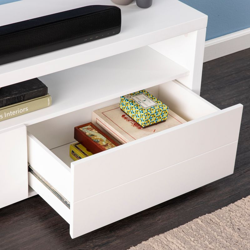 Harliston Contemporary Media Stand w/ Storage - MS1164813 - White - SEI