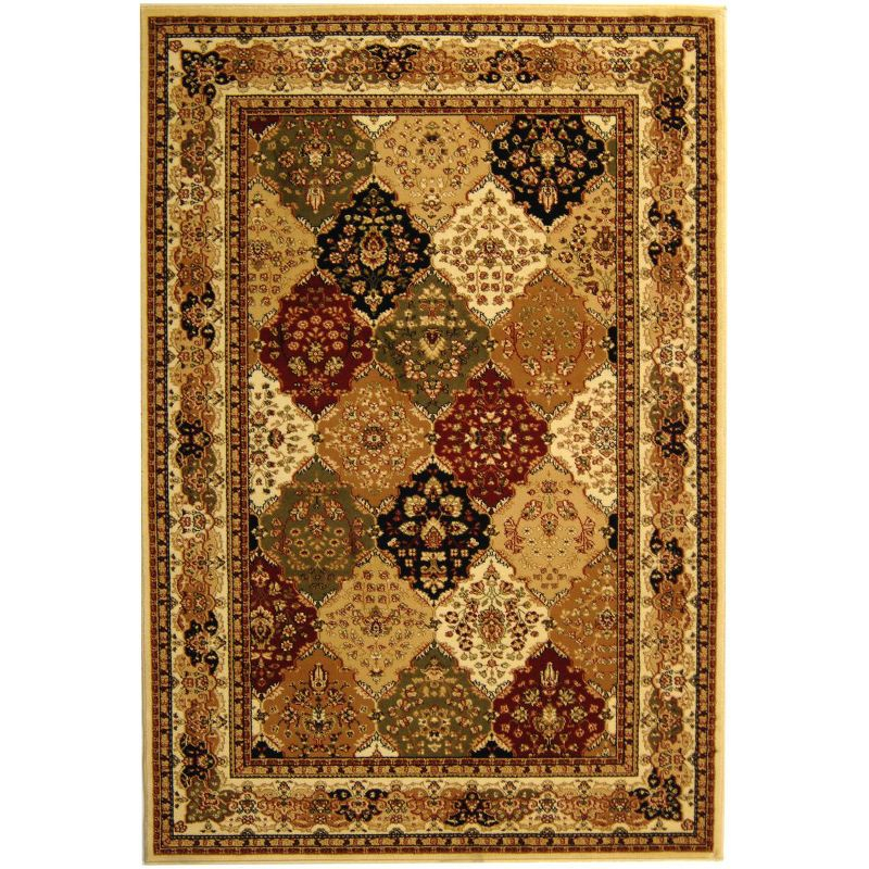 Lyndhurst LNH221 Power Loomed Area Rug - Multi/Ivory - 5'3"x7'6" - Safavieh
