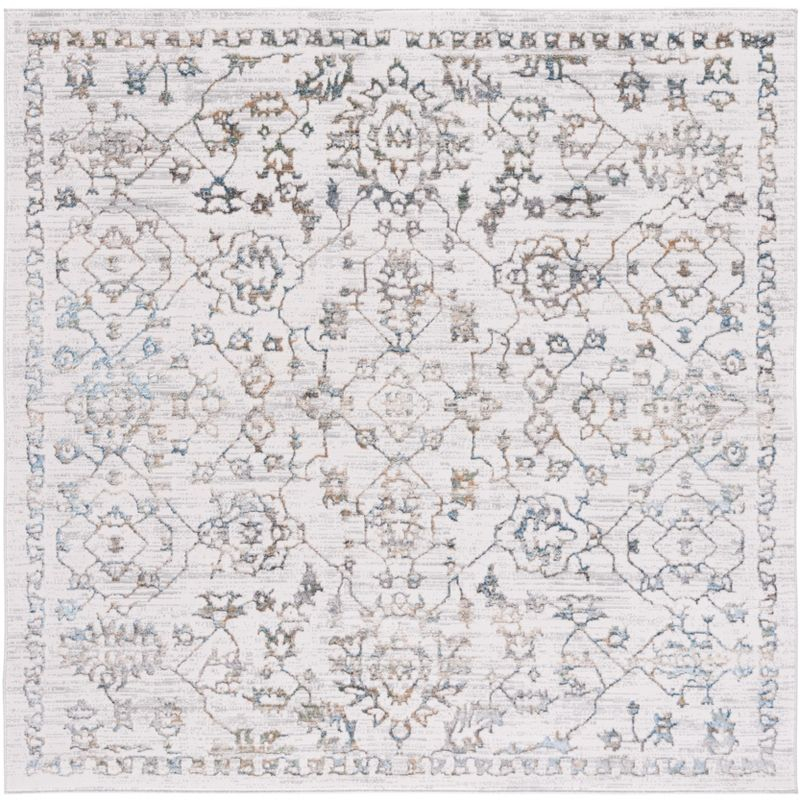 Bel Air BLA234 Power Loomed Area Rug - Beige/Gray - 6'7"x6'7" - Safavieh.