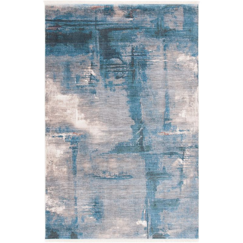 Vintage Persian VTP456 Power Loomed Area Rug - Blue/Grey - 4'x6' - Safavieh.
