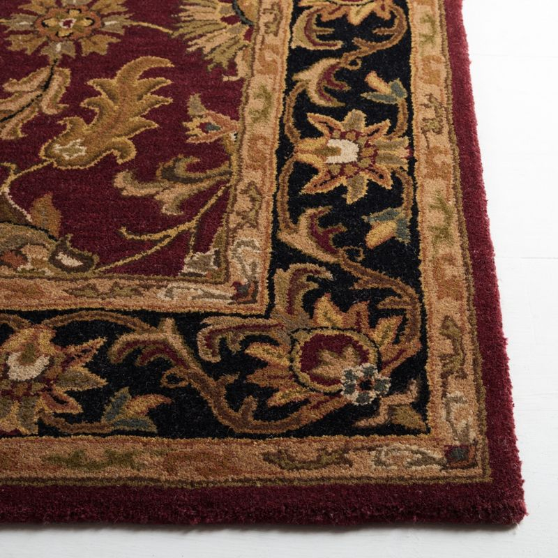 Heritage HG628 Hand Tufted Area Rug - Red/Black - 8'3"x11' - Safavieh.