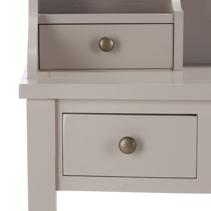 Landon Writing Desk - Quartz Grey - Safavieh