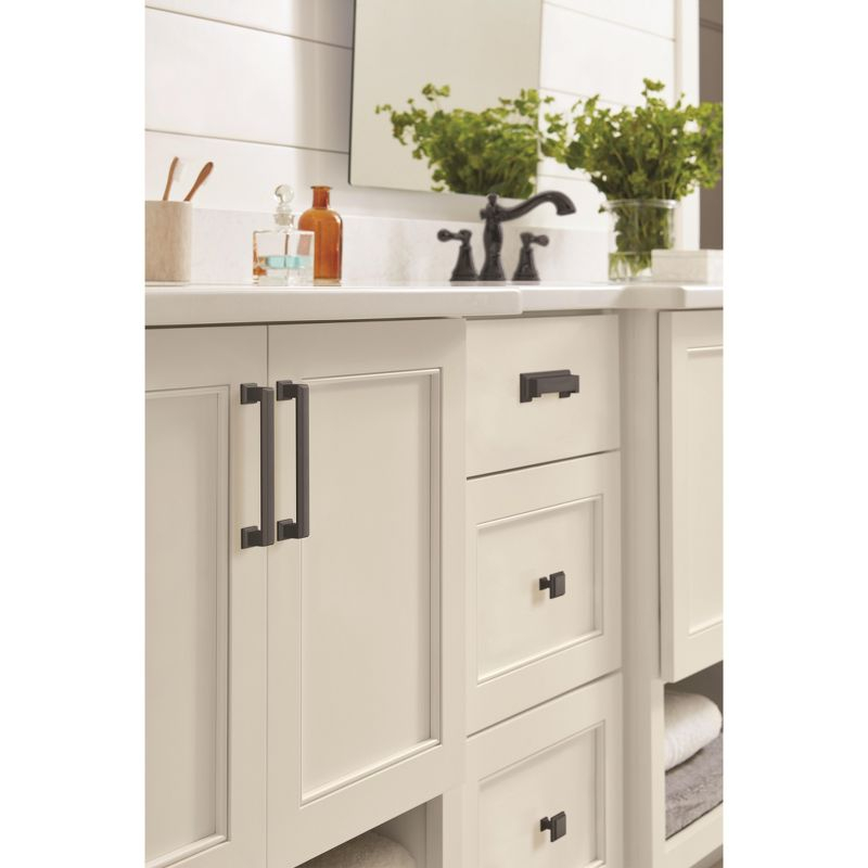 Amerock Appoint 5-1/16 inch (128mm) Center-to-Center Matte Black Cabinet Pull