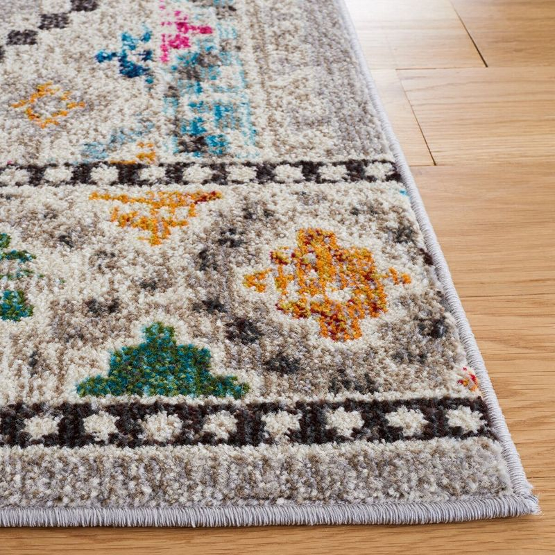 Madison MAD481 Power Loomed Area Rug - Grey/Beige - 6'7"x6'7" - Safavieh.