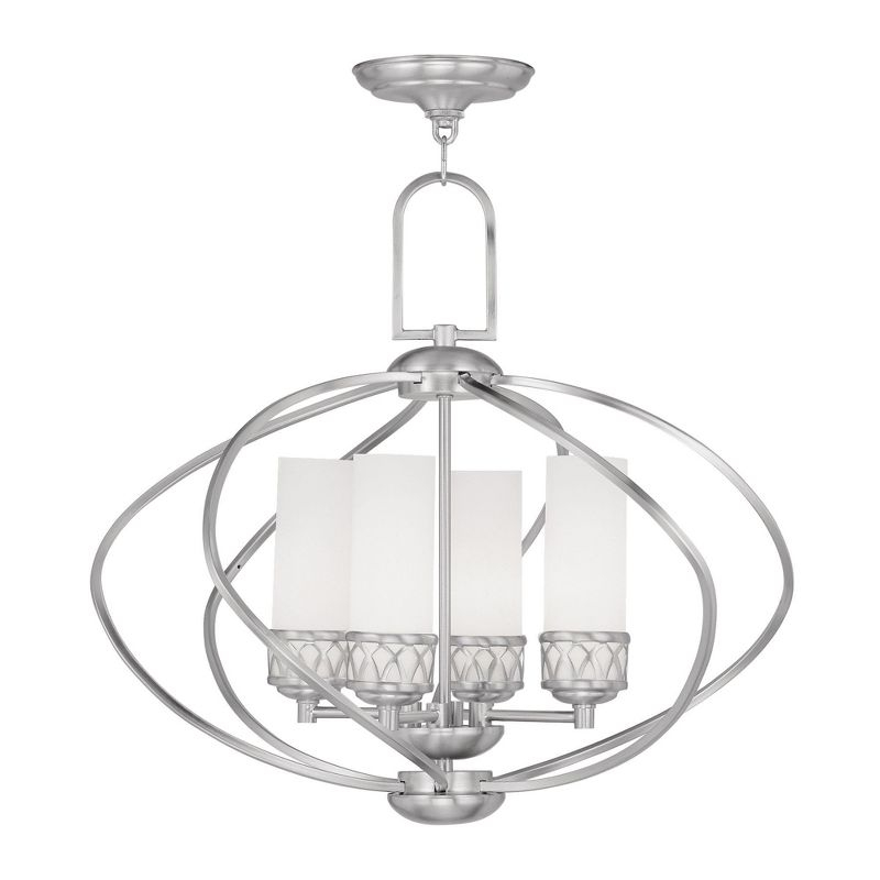 Livex Lighting Westfield 4 - Light Chandelier in  Brushed Nickel