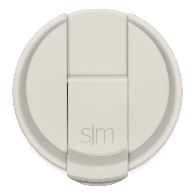 Simple Modern Voyager 16oz Stainless Steel Travel Mug: Insulated Flip Lid, Dishwasher-Safe, Off-White, All Ages