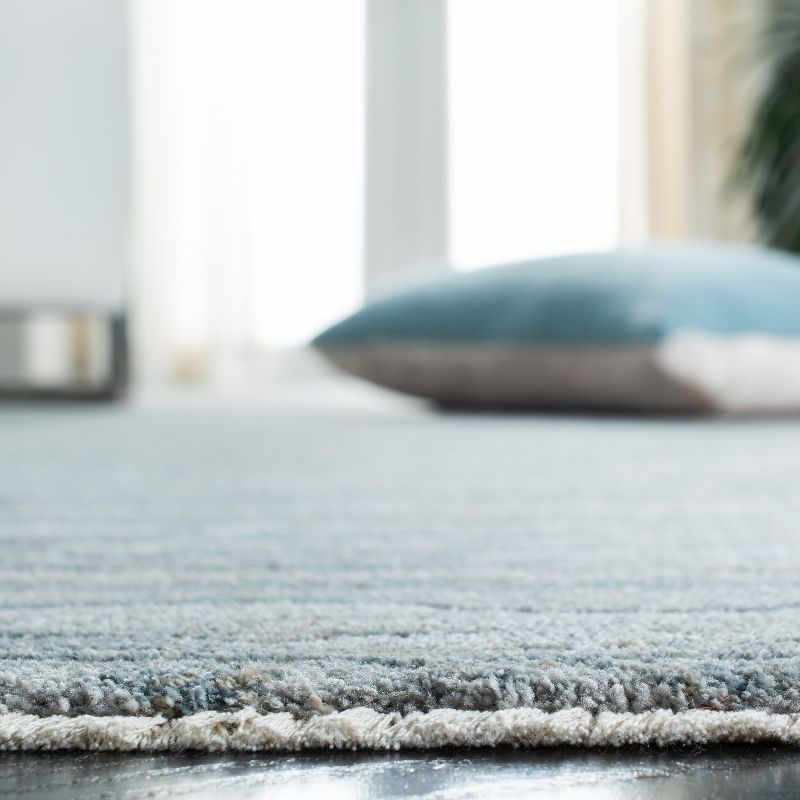 Valencia VAL560 Power Loomed Area Rug - Light Grey/Blue - 6'4"x6'4"Square - Safavieh.
