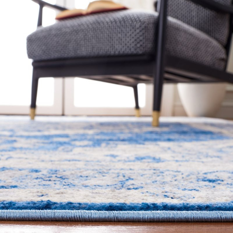 Brentwood BNT851 Power Loomed Indoor Accent Rug - Blue/Grey - 3'x5' - Safavieh