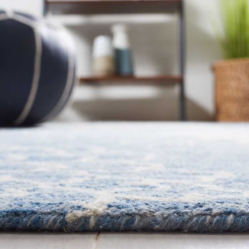 Jardin JAR602 Hand Tufted Area Rug - Blue/Ivory - 5'x8' - Safavieh.