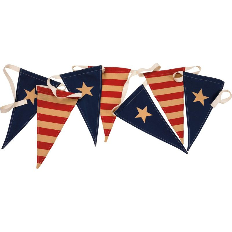 Primitives by Kathy Vintage Flags Pennant Garland Banner