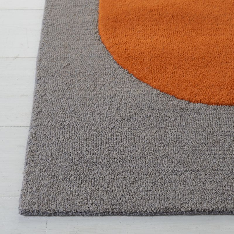 Rodeo Drive RD883 Hand Tufted Area Rug - Grey/Black - 4'x6' - Safavieh.