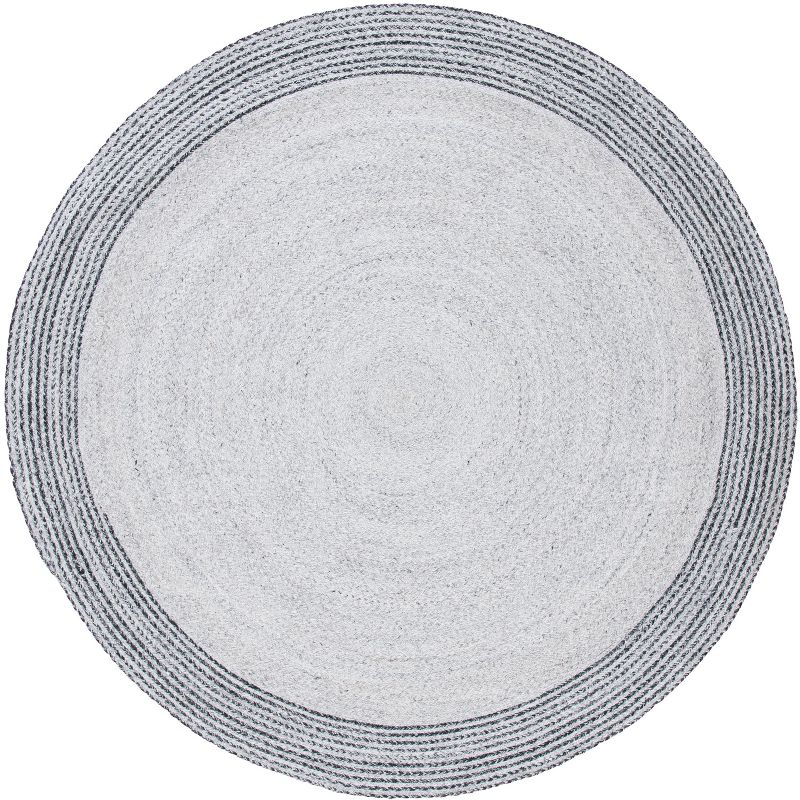 Cape Cod CAP223 Hand Woven Area Rug - Grey/Charcoal - 7' round - Safavieh.