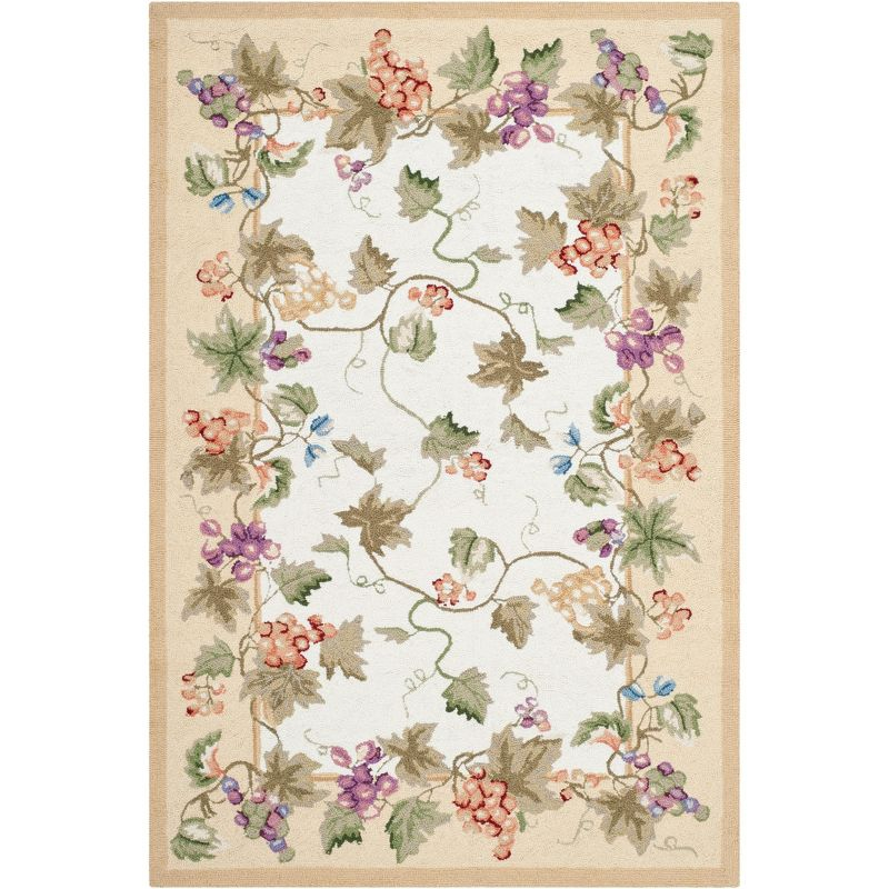 Chelsea HK116 Handmade Area Rug - 3'9"x5'9" - Ivory - Safavieh