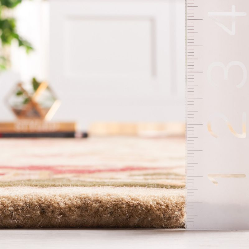 Classic CL234 Hand Tufted Runner Rug - Ivory/Green - 2'3"x8' - Safavieh.