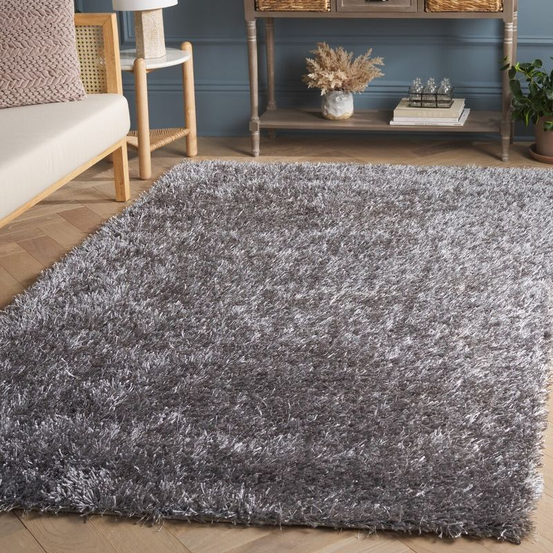 Shag SG531 HAND TUFTED Indoor Area Rug - Grey/Grey - 4'x6' - Safavieh.