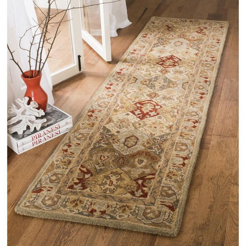 Anatolia AN530 Hand Tufted Runner Rug  - Beige/Multi - 2'3"x8' - Safavieh.